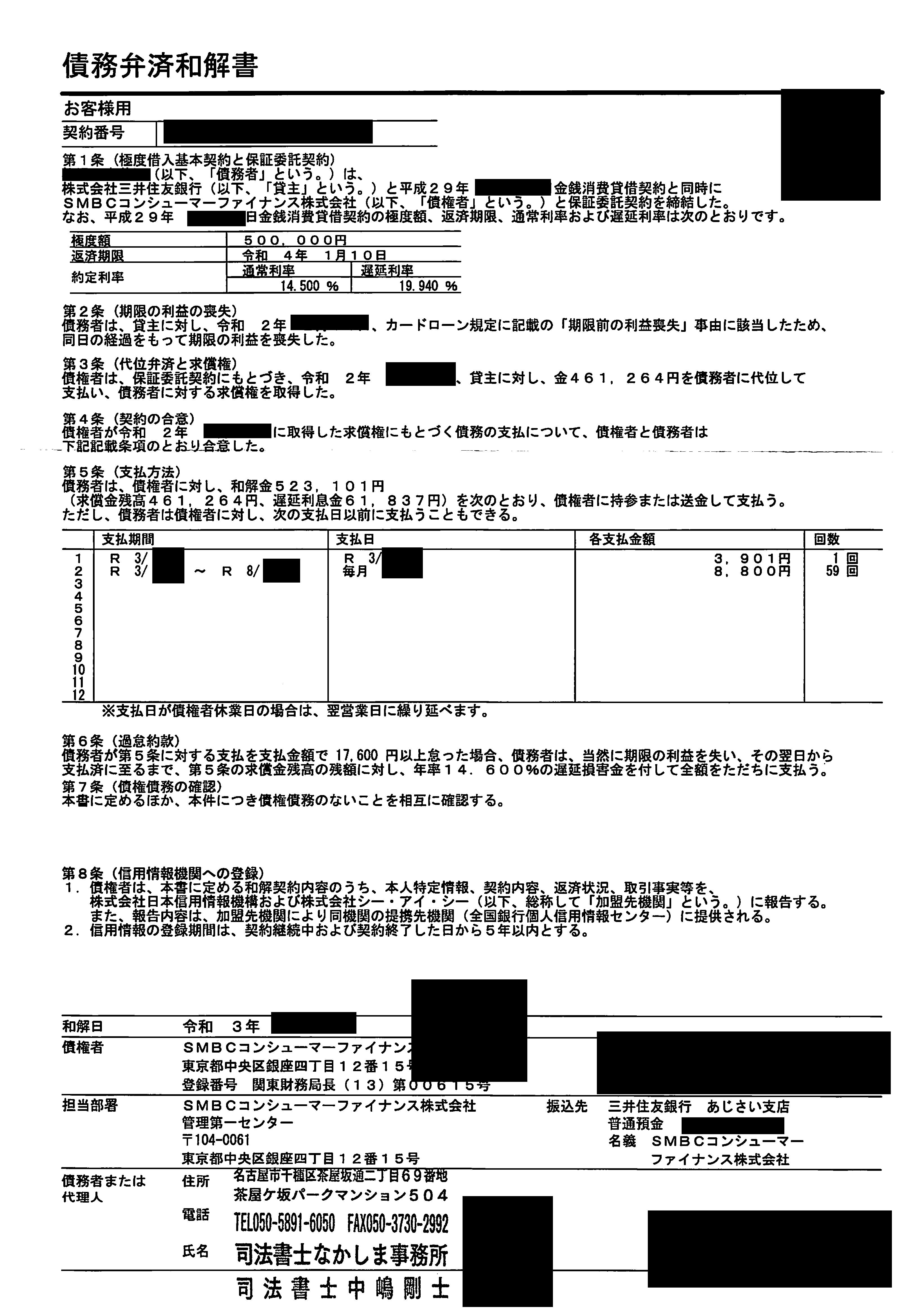 SMBCコンシューマーファイナンス株式会社 の 借金/返済 で困っている人へ