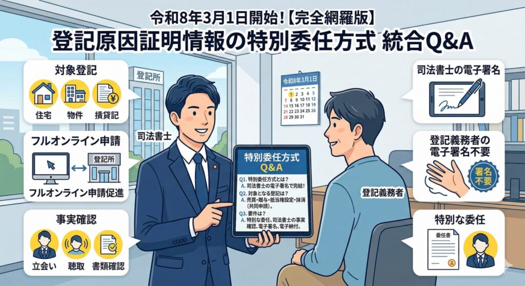 【完全網羅版】登記原因証明情報の特別委任方式に関する統合Q&A集[260225版]
