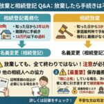 相続放棄と相続登記の関係：放棄した場合でも手続きは必要？