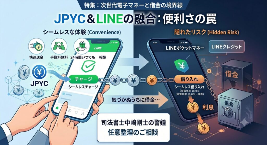 次世代の電子マネー「JPYC」とLINEの融合。便利さの影に潜むLINEポケットマネーの罠
