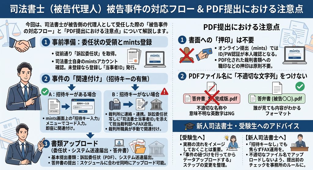 連載第3回：「被告事件」の対応フローとmints操作の実務