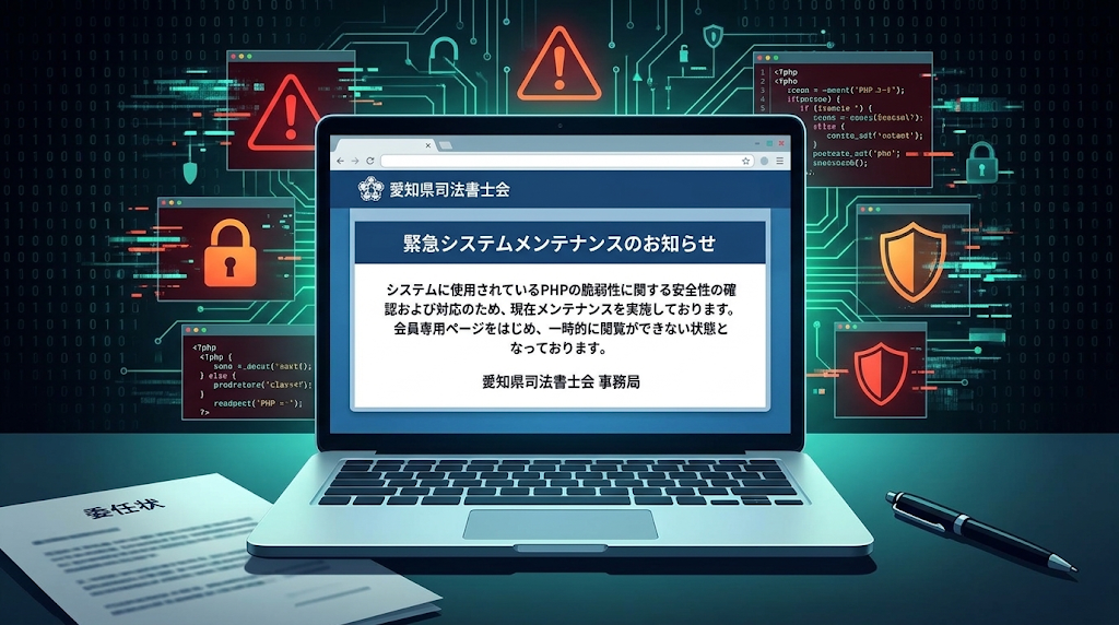 愛知県司法書士会のサイトが閲覧停止に?「PHPの脆弱性」とハッカーが狙う具体的リスクとは